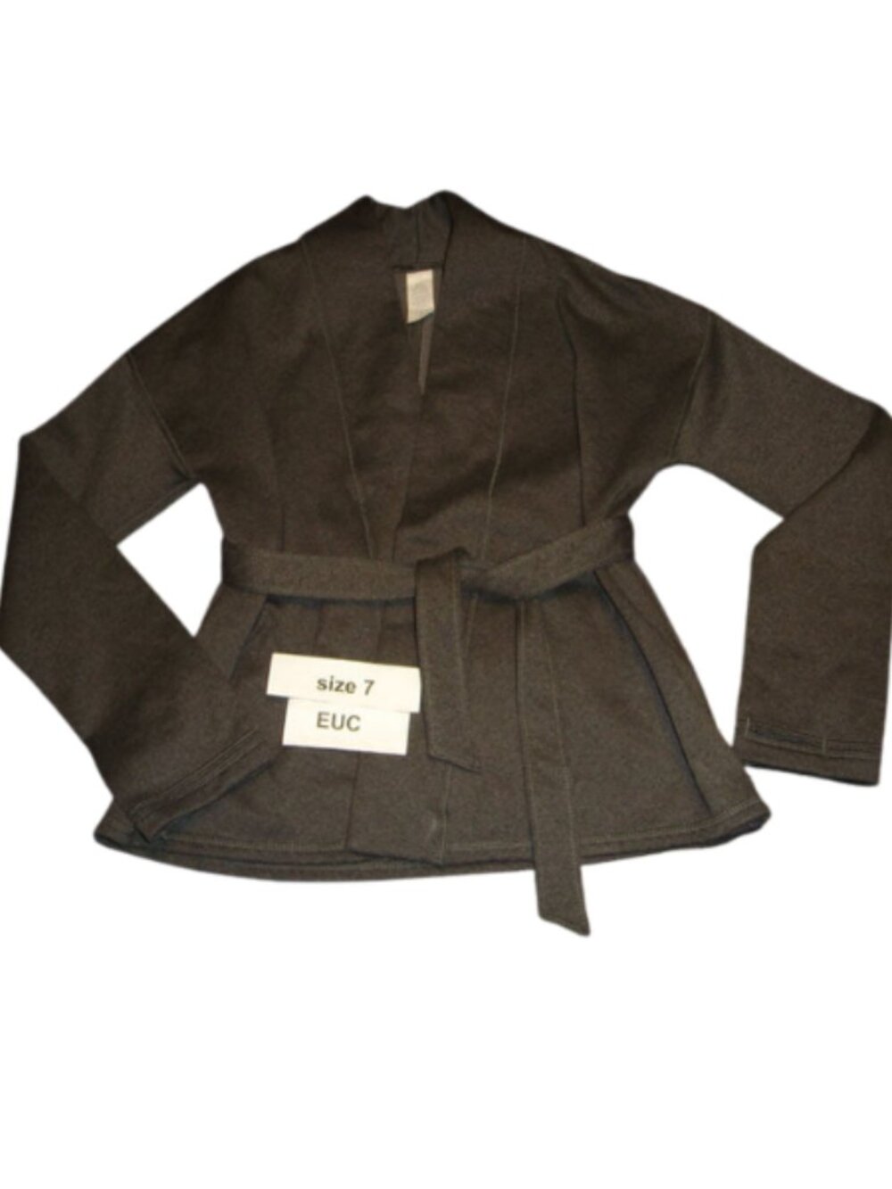 Ivivva by Lululemon🍋 Make It A Wrap thumbholes Grey pocket fleece size 7